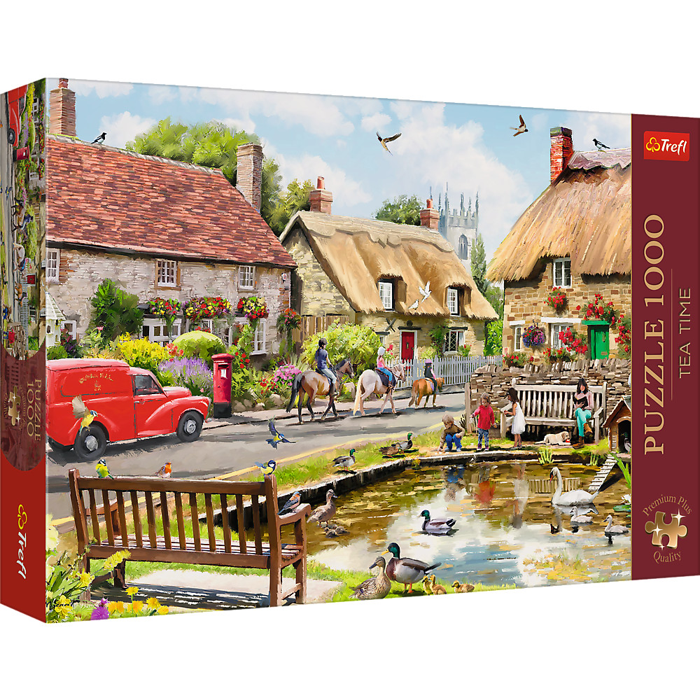 TREFL Premium Plus Jigsaw จิ๊กซอว์ 1000 ชิ้น รุ่น Summer Village (68.3x48 cm.) ผลิตและนำเข้าจากยุโรป