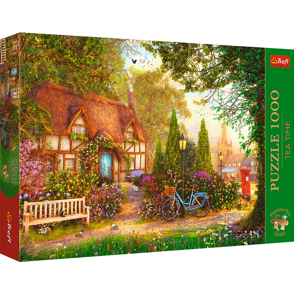 TREFL Premium Plus Jigsaw จิ๊กซอว์ 1000 ชิ้น รุ่น Thatched Cottage (68.3x48 cm.) ผลิตและนำเข้าจากยุโรป