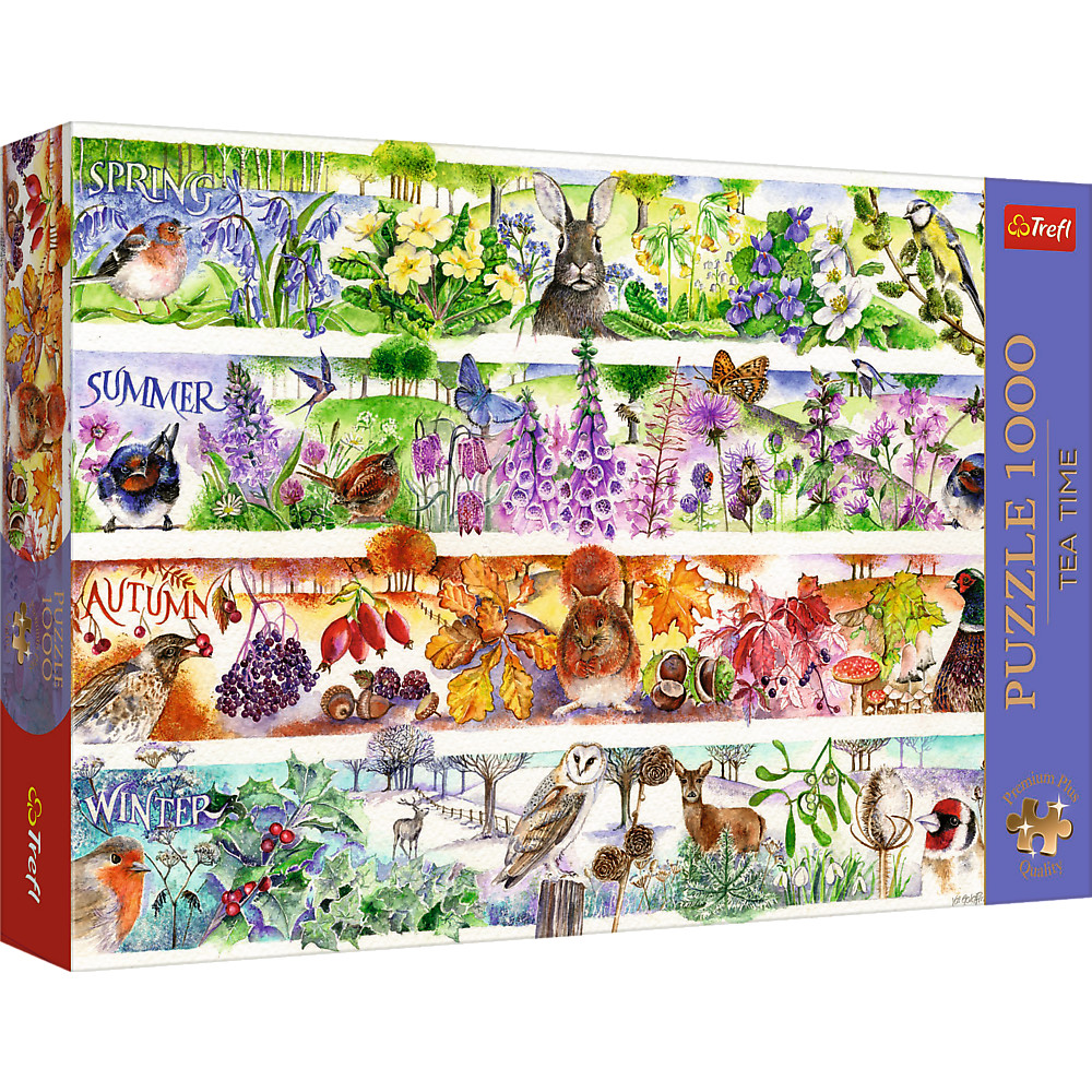 TREFL Premium Plus Jigsaw จิ๊กซอว์ 1000 ชิ้น รุ่น Four Seasons (68.3x48 cm.) ผลิตและนำเข้าจากยุโรป