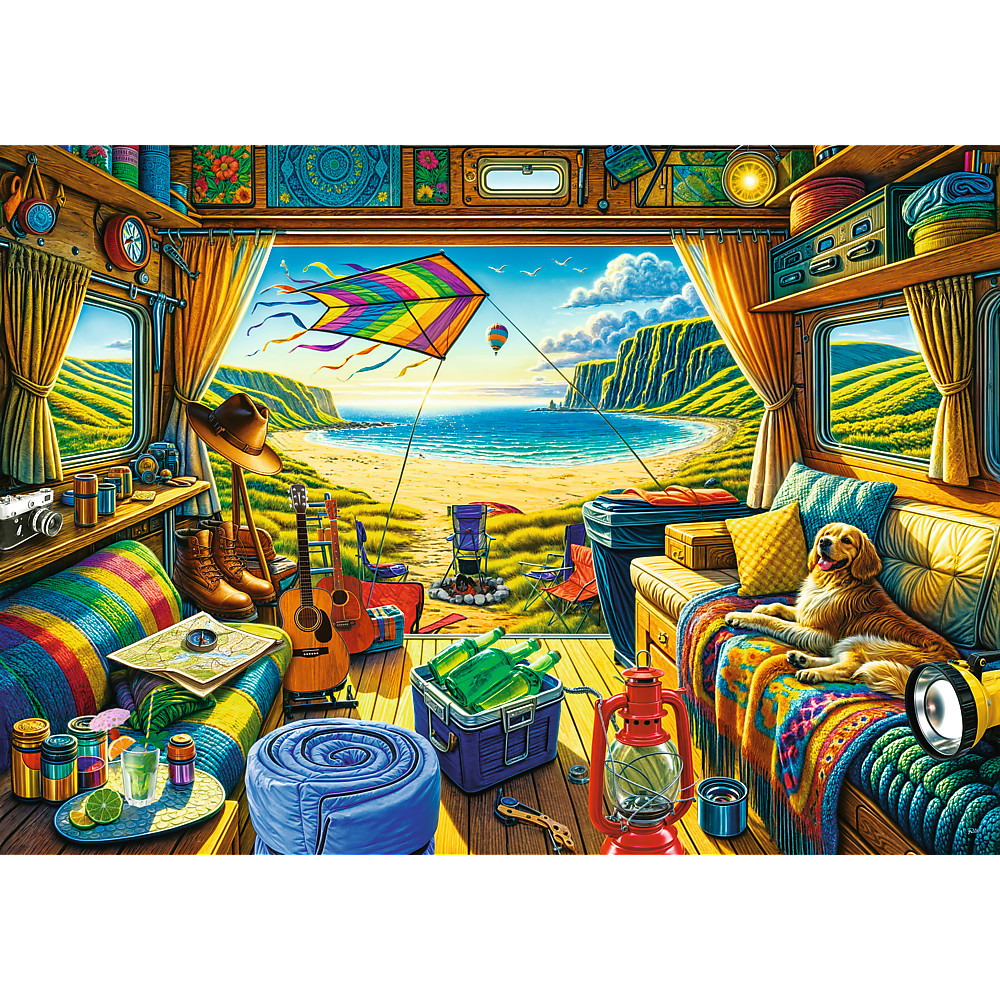TREFL Premium Plus Jigsaw จิ๊กซอว์ จำนวน 1000 ชิ้น รุ่น Van Life (68.3x48 cm.) ผลิตและนำเข้าจากยุโรป