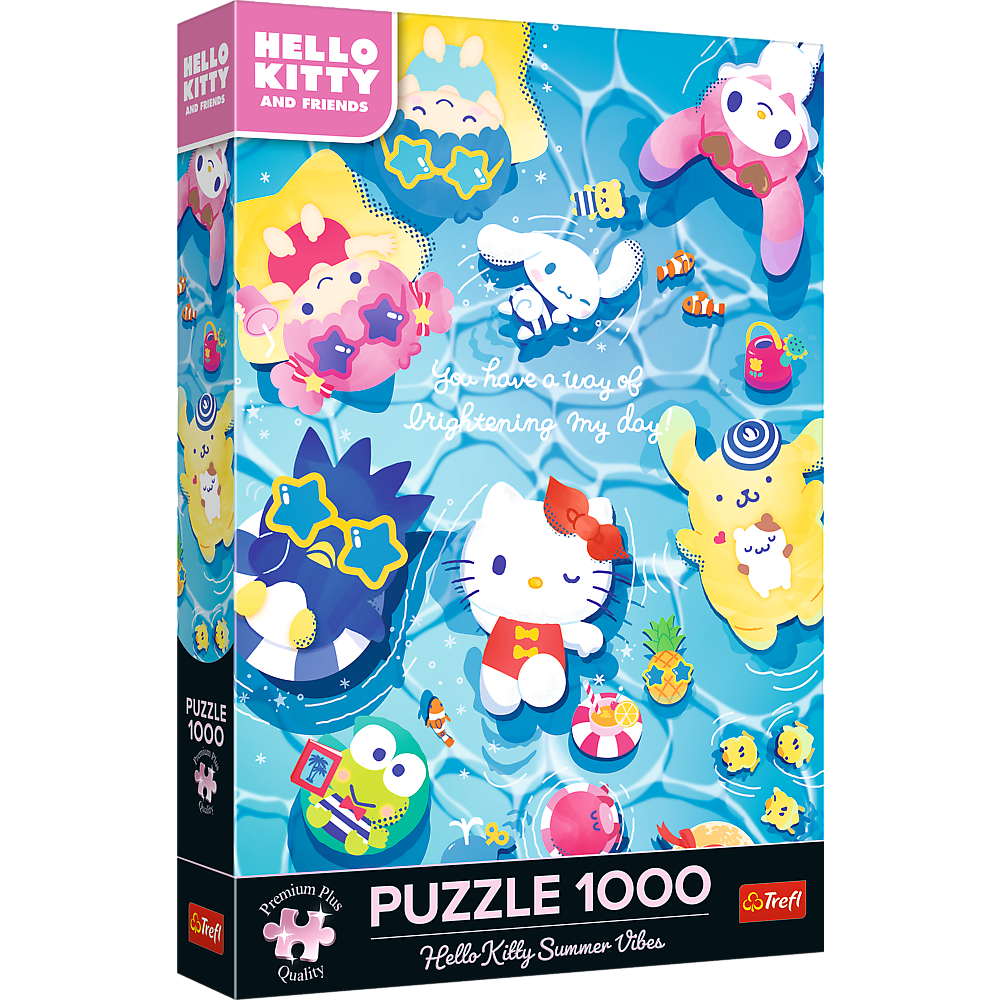 TREFL Premium Jigsaw จิ๊กซอว์ Sanrio 1000 ชิ้น รุ่น Hello Kitty Summer Vibes (48x68.3cm.) ของแท้ ผลิตและนำเข้าจากยุโรป