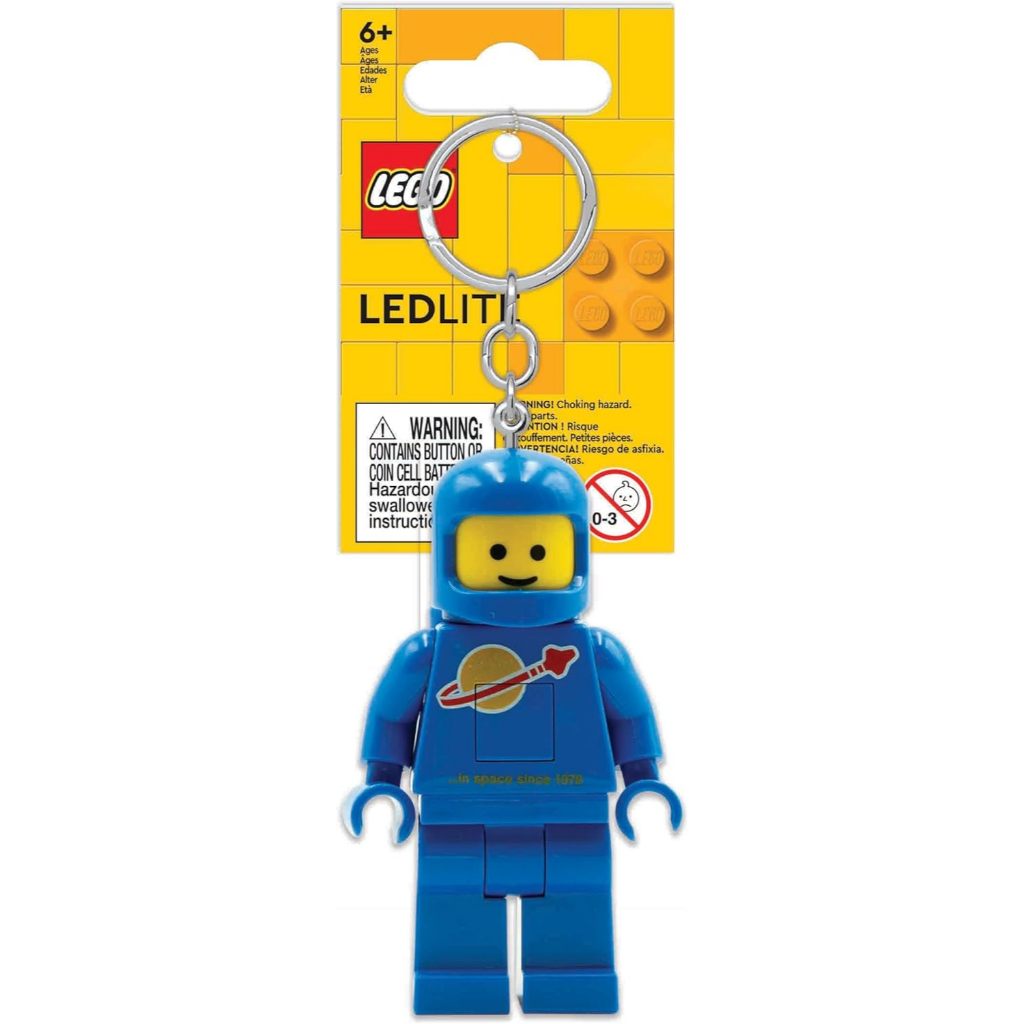 LEGO พวงกุญแจไฟฉาย เลโก้ คลาสสิก Spaceman Blue LED Keychain ลิขสิทธิ์แท้