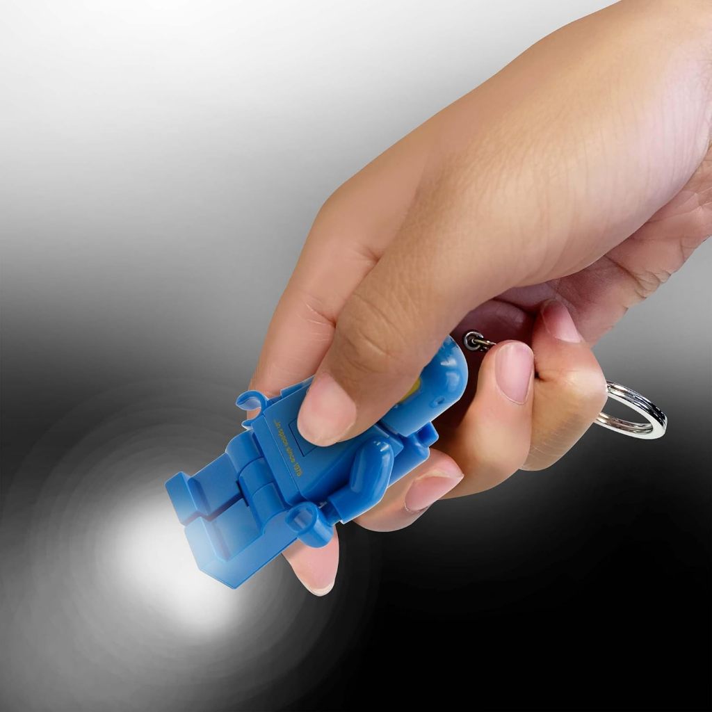 LEGO พวงกุญแจไฟฉาย เลโก้ คลาสสิก Spaceman Blue LED Keychain ลิขสิทธิ์แท้