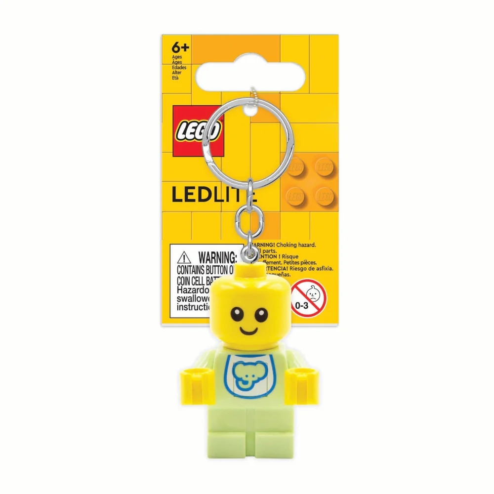 LEGO พวงกุญแจไฟฉาย เลโก้ คลาสสิก Baby Green LED Keychain ลิขสิทธิ์แท้