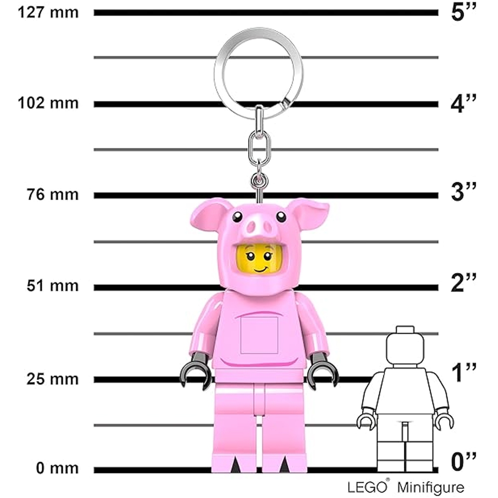 LEGO พวงกุญแจไฟฉาย เลโก้ คลาสสิก Piggy Girl LED Keychain ลิขสิทธิ์แท้