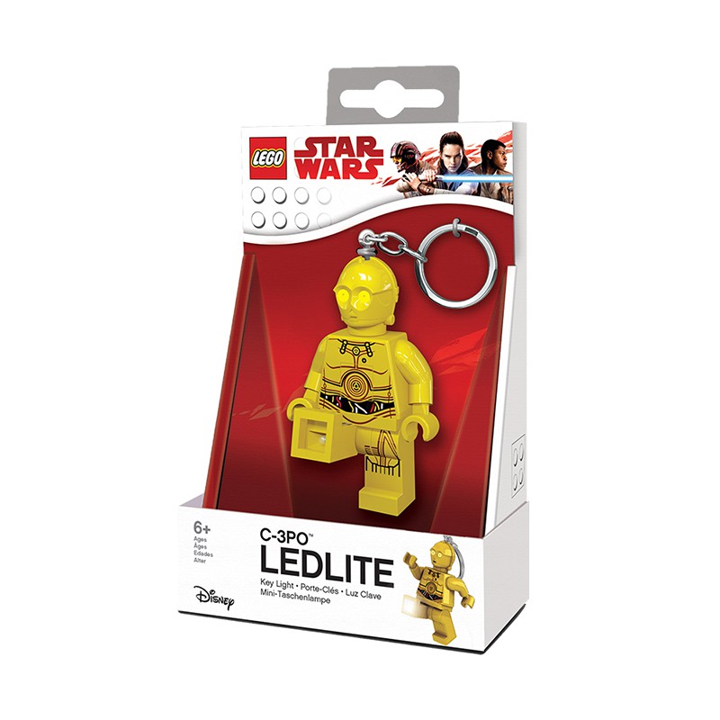 LEGO พวงกุญแจไฟฉาย เลโก้ Star Wars สตาร์วอร์ส ซีทรีพีโอ C-3PO ลิขสิทธิ์แท้ 100%