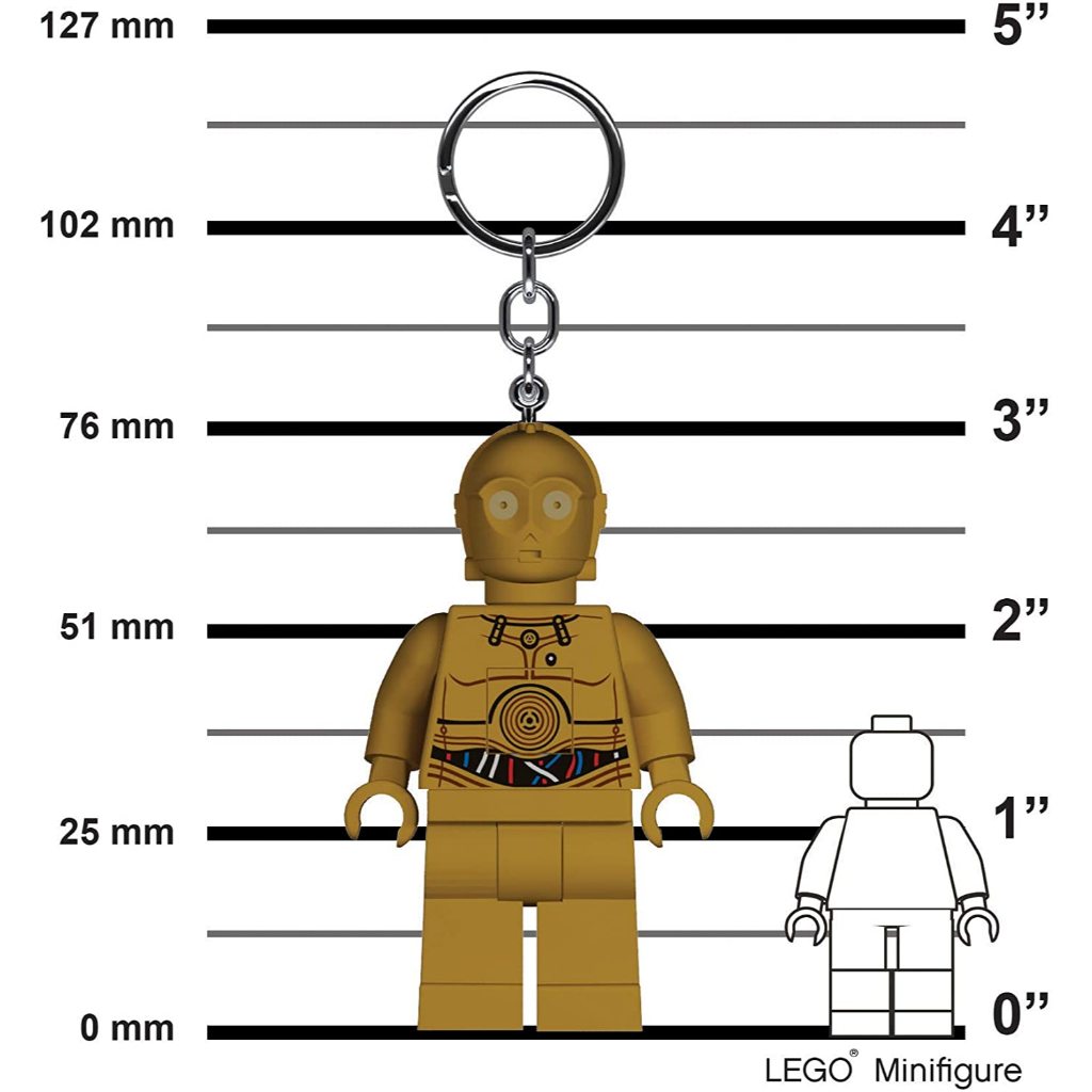 LEGO พวงกุญแจไฟฉาย เลโก้ Star Wars สตาร์วอร์ส ซีทรีพีโอ C-3PO ลิขสิทธิ์แท้ 100%