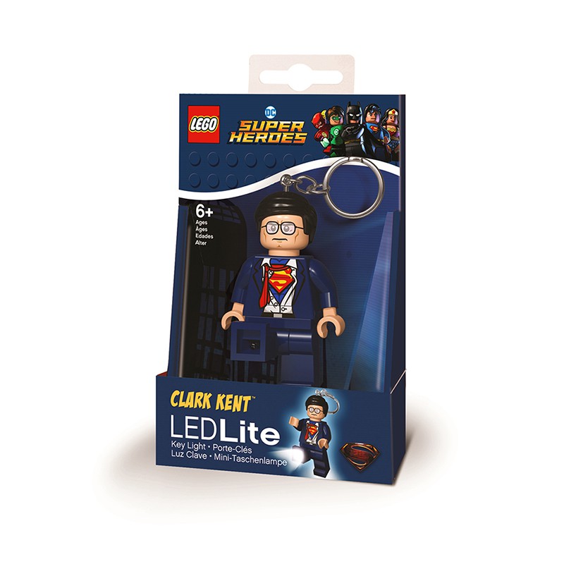 LEGO พวงกุญแจไฟฉายเลโก้ ซุปเปอร์แมน คลากเค้นท์ Clark Kent ลิขสิทธิ์แท้ 100%