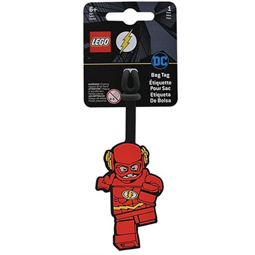 LEGO ป้ายติดกระเป๋า เลโก้ DC Comics THE FLASH Bag Tag ลิขสิทธิ์แท้ 100%