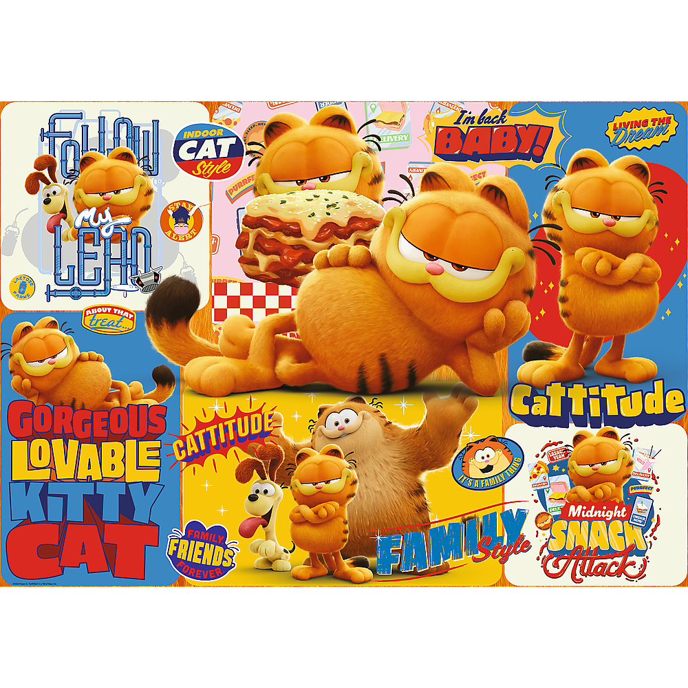 TREFL Jigsaw จิ๊กซอว์ 1000 ชิ้น รุ่น Garfield's Adventures (68.3x48 cm.) ลิขสิทธิ์แท้ ผลิตนำเข้าจากยุโรป
