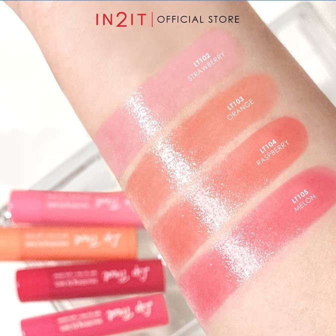 ขายดี!! ลิปบาล์ม ลิปมันเปลี่ยนสี Lip treat IN2IT อินทูอิท มี 2เฉดสี-4.5g มีSPF 20 PA++ ลิปทรีตท์ นอร์ริชซิ่ง เนื้อบางเบา