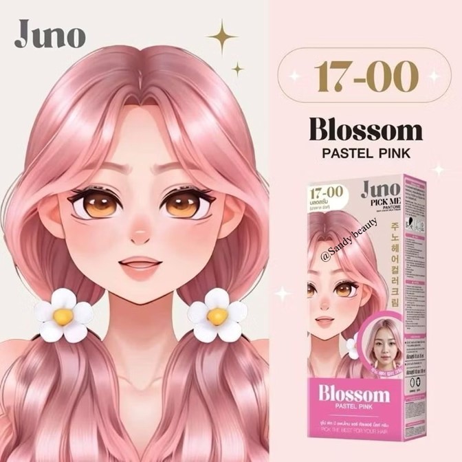*ตัดฝา*-ครีมเปลี่ยนสีผม 85ml.Juno Pick Me Pantone Hair Color Milk Cream จูโน่ พิค มี แพนโทน มี16 เฉดสี กลิ่นไม่ฉุน