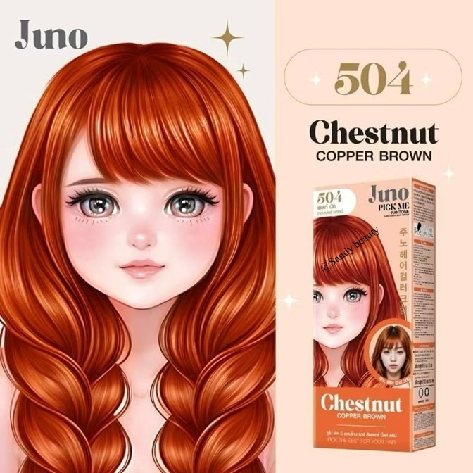*ตัดฝา*-ครีมเปลี่ยนสีผม 85ml.Juno Pick Me Pantone Hair Color Milk Cream จูโน่ พิค มี แพนโทน มี16 เฉดสี กลิ่นไม่ฉุน