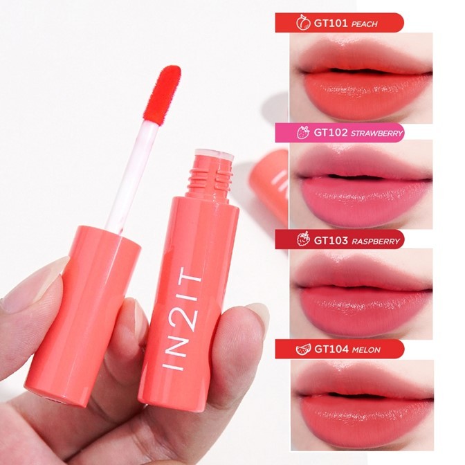 ถูกมาก!!  ลิปทิ้นท์ IN2IT Gel tint for lip and cheek  6กรัม. *มี 2 เฉดสีให้เลือก* สีติดทนนานถึง 8 ชั่วโมง สีสวย กลิ่นหอม