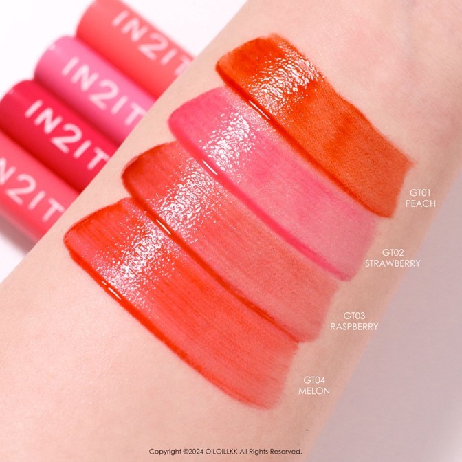 ถูกมาก!!  ลิปทิ้นท์ IN2IT Gel tint for lip and cheek  6กรัม. *มี 2 เฉดสีให้เลือก* สีติดทนนานถึง 8 ชั่วโมง สีสวย กลิ่นหอม