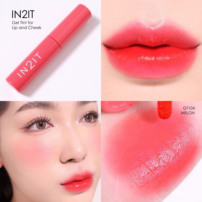 ถูกมาก!!  ลิปทิ้นท์ IN2IT Gel tint for lip and cheek  6กรัม. *มี 2 เฉดสีให้เลือก* สีติดทนนานถึง 8 ชั่วโมง สีสวย กลิ่นหอม