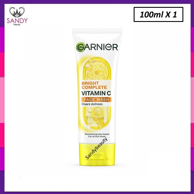 ขายดี!! โฟมล้าง การ์นิเย่ GARNIER ไลท์ คอมพลีท มัลติ-แอ็คชั่น ไบรท์เทนนิ่ง Anti-Acne & Face Wash 100ml.ช่วยลดเลือนจุดด่า