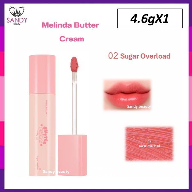 ถูกมาก!! MEILINDA BUTTER CREAM FLUFFY TINT MC2076 เมลินดา บัตเตอร์ ครีม ฟลัฟฟี่ ทินท์ เนื้อลิป นุ่ม ละมุน เนื้อลิปแมท
