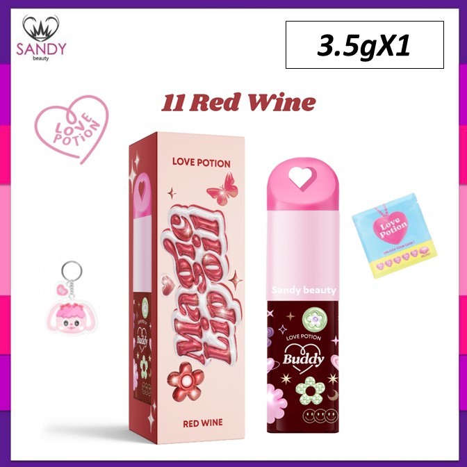 แท้100% MAGIC LIP OIL เมจิก ลิปออย 3.5 กรัม ลิปออยซ้อการ์ด รุ่นใหม่พร้อมพวงกุญแจแบบสุ่ม!! กลิ่นหอมให้ปากดูอิ่ม ฉ่ำวาว