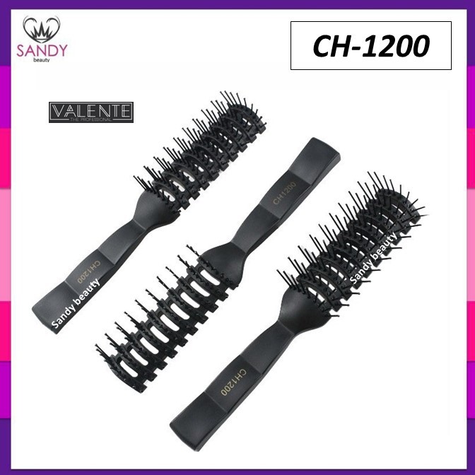 SALE!! หวีกระดูก Valente วาเลนเต้ (CH-1200) เป็นแปรง ที่มีขนแปรง แบบด้านหลังโปร่ง มีซี่ห่างกัน ใช้ตอนที่ใช้ไดร์