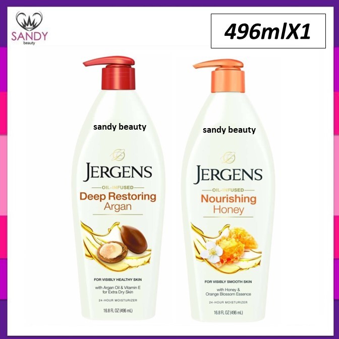 ถูกมาก! โลชั่น Jergens Lotion เจอร์เกนส์ โลชั่นบำรุงผิวกายสูตรเข้มข้น Body Lotion บำรุงผิวล้ำลึก  496ml. มี 6 สูตร