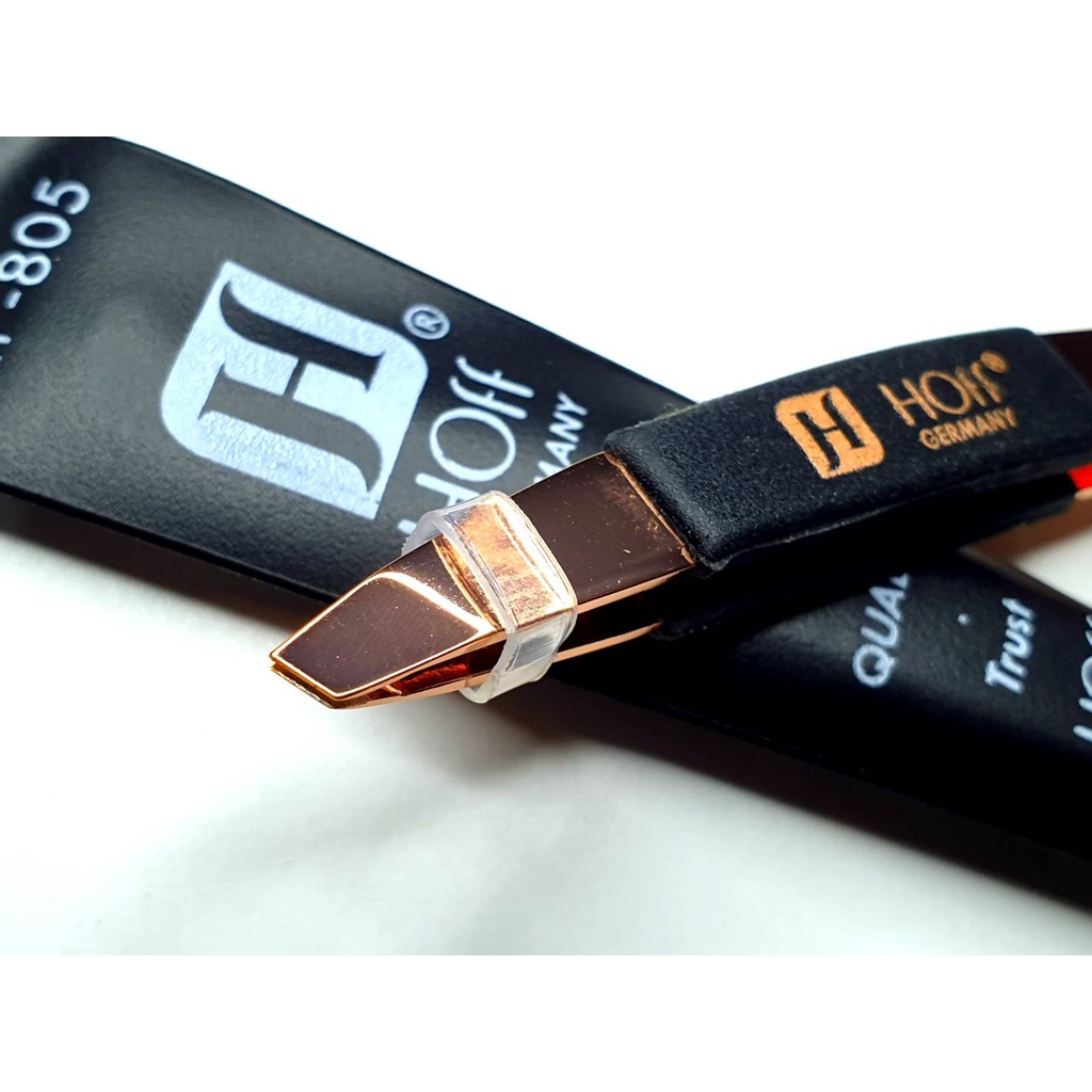 FLASH SALE! แหนบ สแตนเลส ของแท้ Hoff ฮอฟ เยอรมัน HP805 ใช้งานถนัด แนบสนิท สี โรสโกลด์ Stainless Tweezer Germany