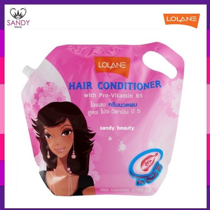 ขายดี! ครีมนวด Lolane โลแลน แบบถุง บี5 (สีชมพู) 2700มล. สำหรับผมที่ต้องการ การบำรุง เนื้อครีมเข้มข้น ผมนุ่ม