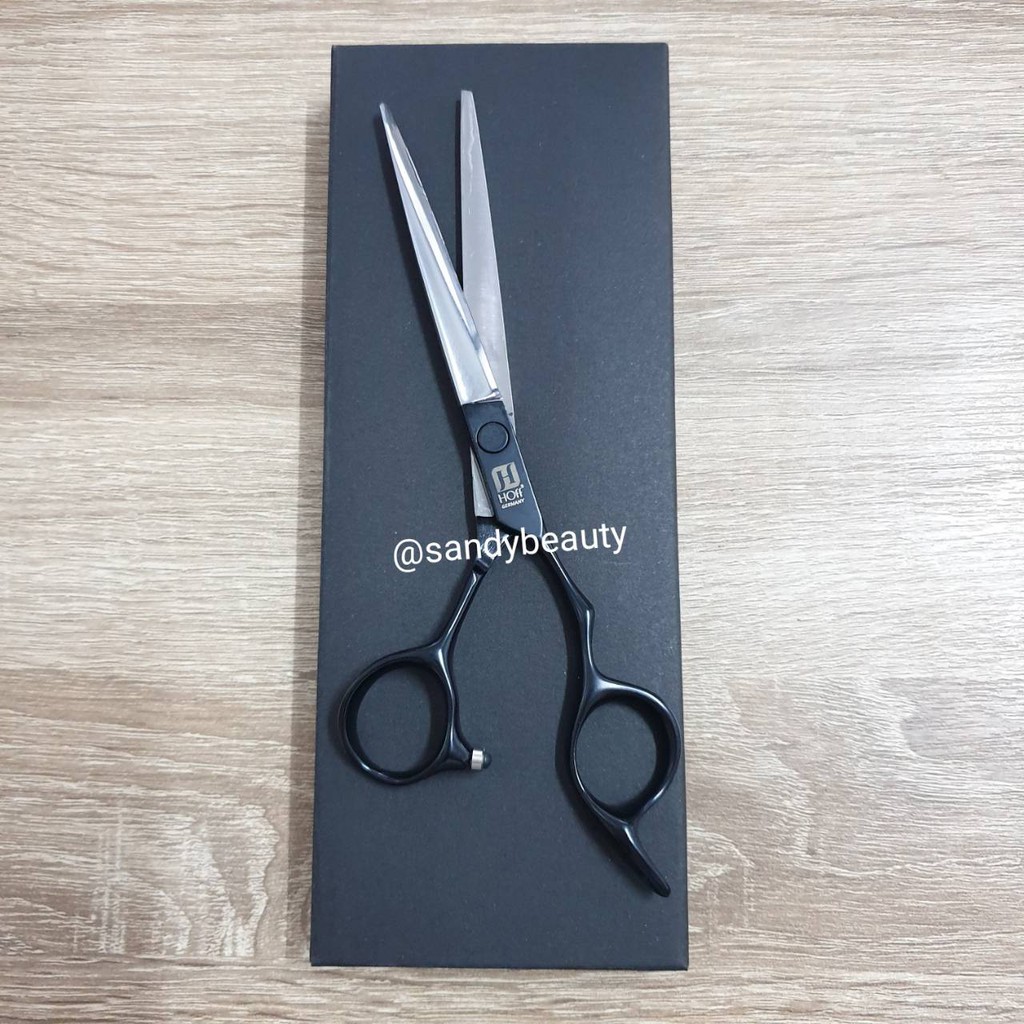 แท้100% กรรไกรตัดผม Hoff ฮอฟ รุ่น Blackjack 6.5" พร้อมกล่อง ด้ามจับสีดำ คมกริบ ใช้สำหรับตัดผมและตกแต่งทรงผม
