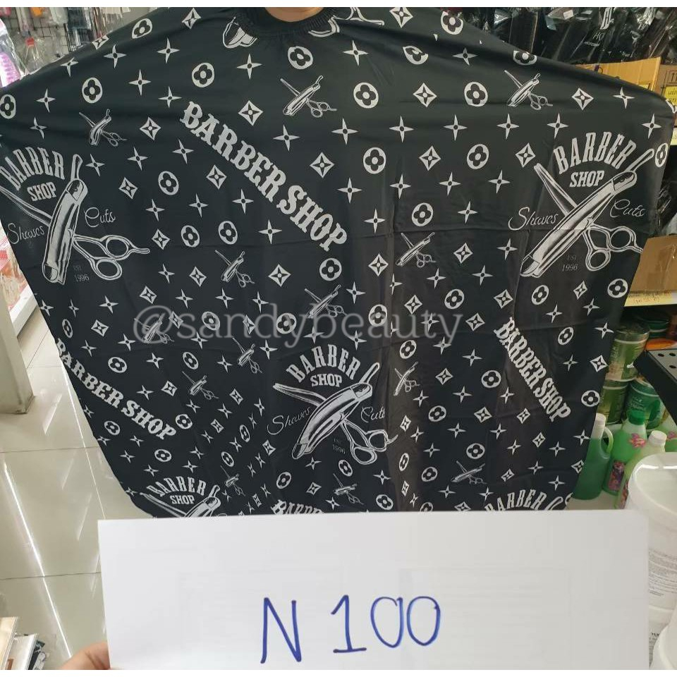 SALE!! ผ้าคลุมซอยอย่างดี เนื้อลื่น ลายโมเดิร์นวินเทจ สุดเท่ ผ้าคลุมตัดผม ผืนใหญ่ ใช้คลุมซอยผม ผ้าอย่างดี ลายสวยมีหลายลาย