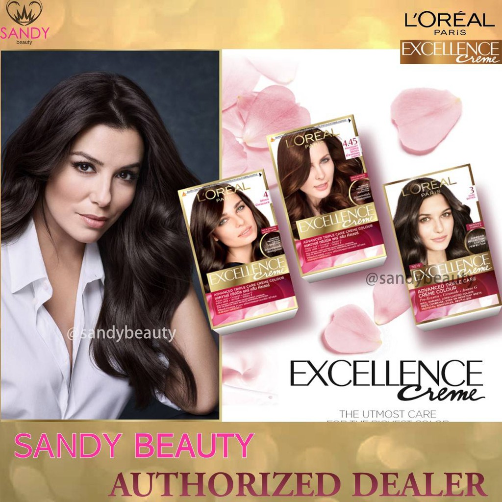 ขายดี! ครีมเปลี่ยนสีผม L'OREAL PARIS EXCELLENCE ลอรีอัล ปารีส เอกซ์เซลเล้นซ์ มีหลายเฉดสี สีสวยติดทนนาน เปล่งประกายเงางาม