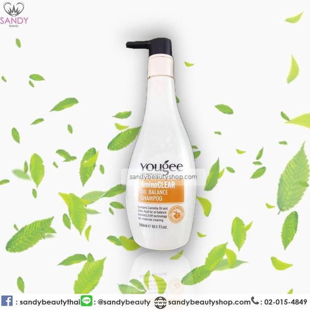 ขายดี! แชมพูล้างสารเคมี Yougee AminoClear Oil Balance Shampoo ยูจี 300ml.  ปรับสมดุลโครงสร้างเส้นผมให้แข็งแรง