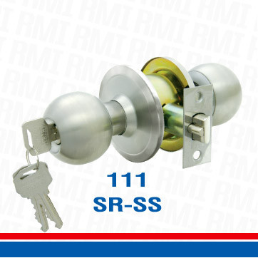 RMI อาร์เอ็มไอ ลูกบิดประตู รุ่น 111 SR-SS-V2 หัวกลม สำหรับห้องนอนและห้องอื่นๆ