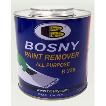 ฺBosny น้ำยาลอกสี "Bosny Paint Remover" บอสนี่ ไม่ทำอันตรายต่อพื้นผิววัสดุ ขนาด 1 กล.