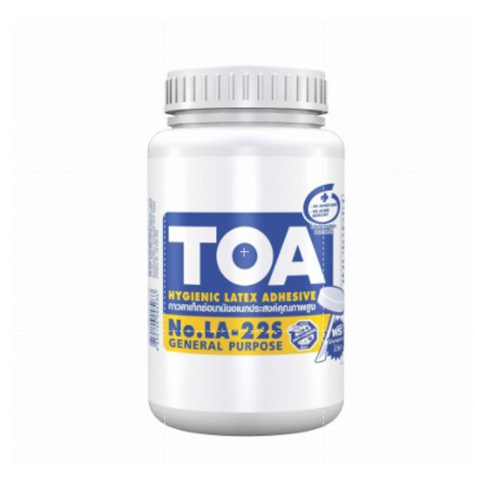 TOA (ยกกล่อง) กาวลาเท็กซ์ ทีโอเอ LA-22S ขนาด  8, 16 และ 32 oz.