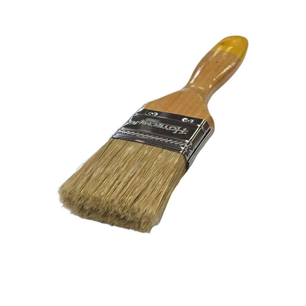 Hoteche แปรงทาสีด้ามไม้เกรดเอ ขนาด 1.5 นิ้ว (3.8cm.) Premium Handle Paint Brushes สีน้ำ น้ำมัน