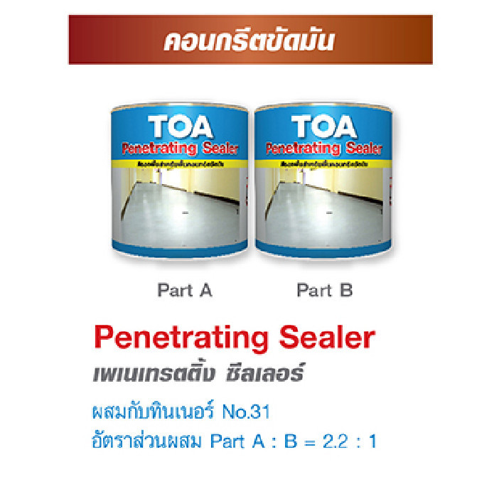 TOA Floor Guard PU 100 ขนาดรวม 2 ส่วน 3.785 ลิตร สำหรับใช้ ภายนอก Exterior