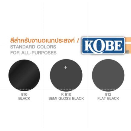 KOBE ( จำหน่าย 6 กระป๋อง) สีสเปรย์ อเนกประสงค์ โกเบ ขนาด 400 CC Standard Colors For All-Purposes