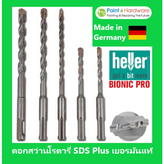 HELLER ดอกสว่านโรตารี่ เจาะปูน/คอนกรีต SDS PLUS Bionic Pro