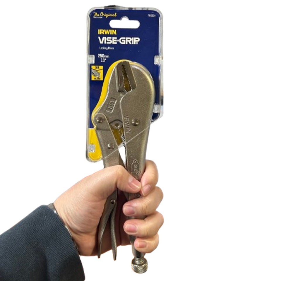 IRWIN VISE-GRIP คีมล็อคปากตรง 10 นิ้ว 250mm. รุ่น 10R ของแท้