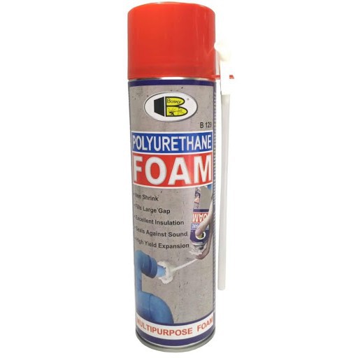 Bosny B129 กป. Polyurethane foam 500 ml. สเปรย์โฟมบอสนี่อุดรอย
