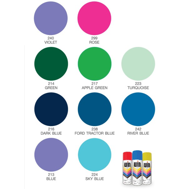 TOA [ยกโหล] สีเปรย์สำหรับงานอเนกประสงค์ Spray WIN สเปรย์ วิน  ขนาด 400 ซีซี