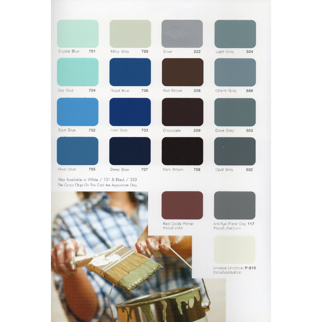 National สีเคลือบเงา สีน้ำมัน สีทาไม้ สีทาเหล็ก เนชั่นแนล ขนาด 1/4GL (0.825 ลิตร)