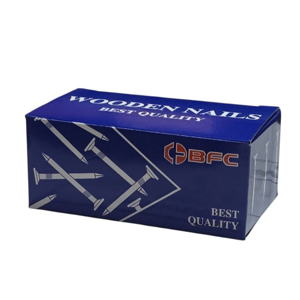 ฺBFC ตะปูตอกไม้มาตรฐาน บรรจุกล่อง 1 กก. (มีขนาด 3"x10, 2 1/2"x12, 4"x7 , 2"x13 , 1 1/2"x14, 1"x16)