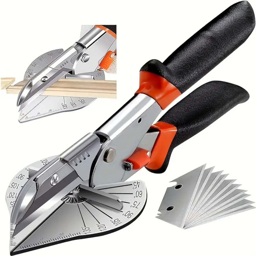 กรรไกรตัดวัสดุเข้ามุม อเนกประสงค์ (Miter Shear Cutter) – ปรับองศาได้ 45°-135° พร้อมใบมีด