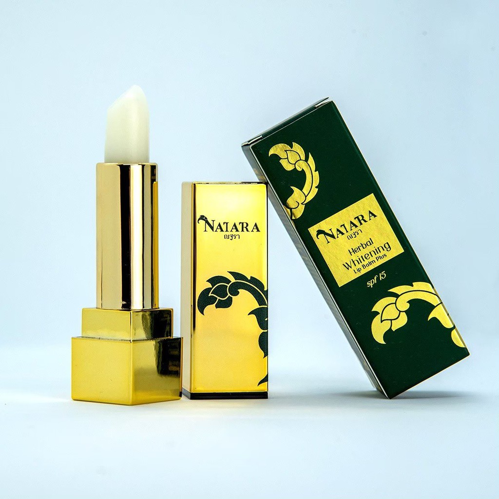 Natara Herbal Whitening Lip Balm Plus SPF 15 (ณฐราเฮอเบิล ไวท์เทน นิ่ง ลิป บาล์ม พลัส เอสพีเอฟ 15) บำรุงริมฝีปาก