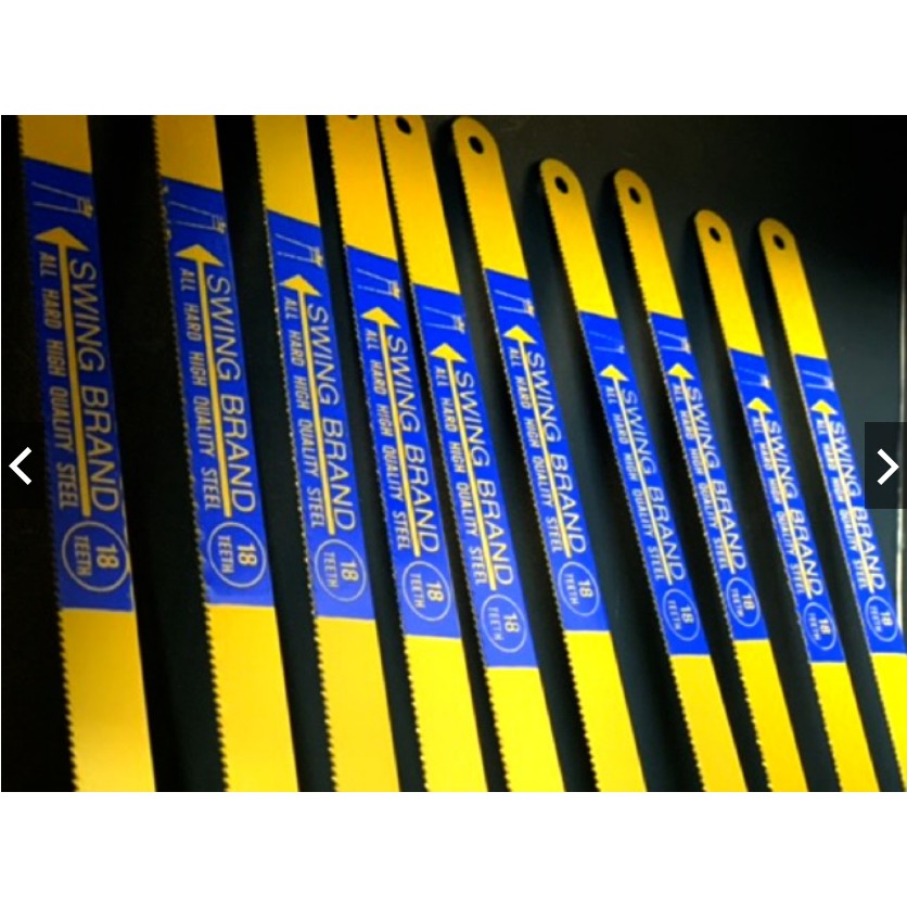 Swing Brand ใบเลื่อยตัดเหล็ก ยี่ห้อ สวิง 12 นิ้ว 18ฟัน/24ฟัน (10ใบ/แพ็ค)