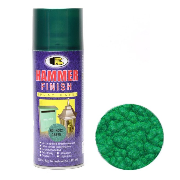 ฺBosny Hammer Finish สีสเปรย์ ลายฆ้อน #H001-H004  บอสนี่ ขนาด 400 CC.