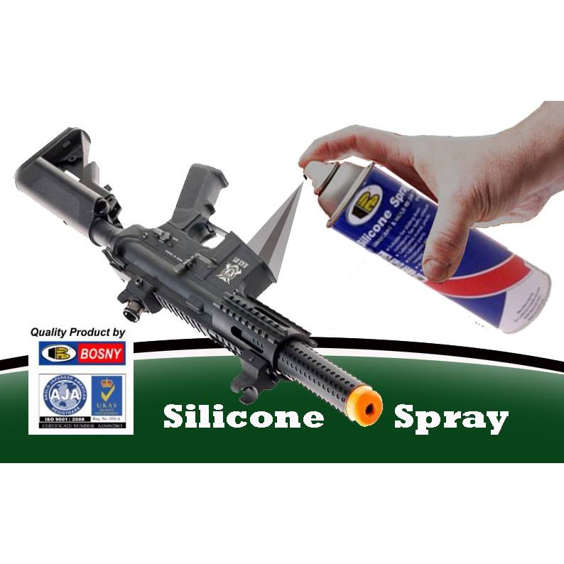 ฺBosny สเปรย์ซิลิโคน บอสนี่ สูตรพิเศษ 2 in 1 "Bosny" ขนาด 500 CC. Lubricant and mold released
