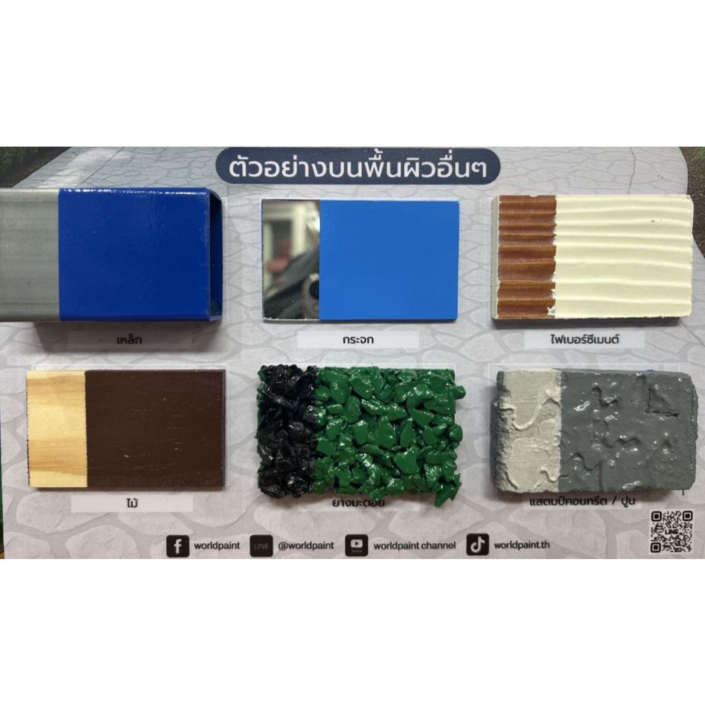 World Paint Floor Shield เวิลด์เพ้นท์ ฟลอร์ชิลด์ สีน้ำมันอะคริลิก สำหรับทาพื้น Part A+B ขนาด 3 กก.