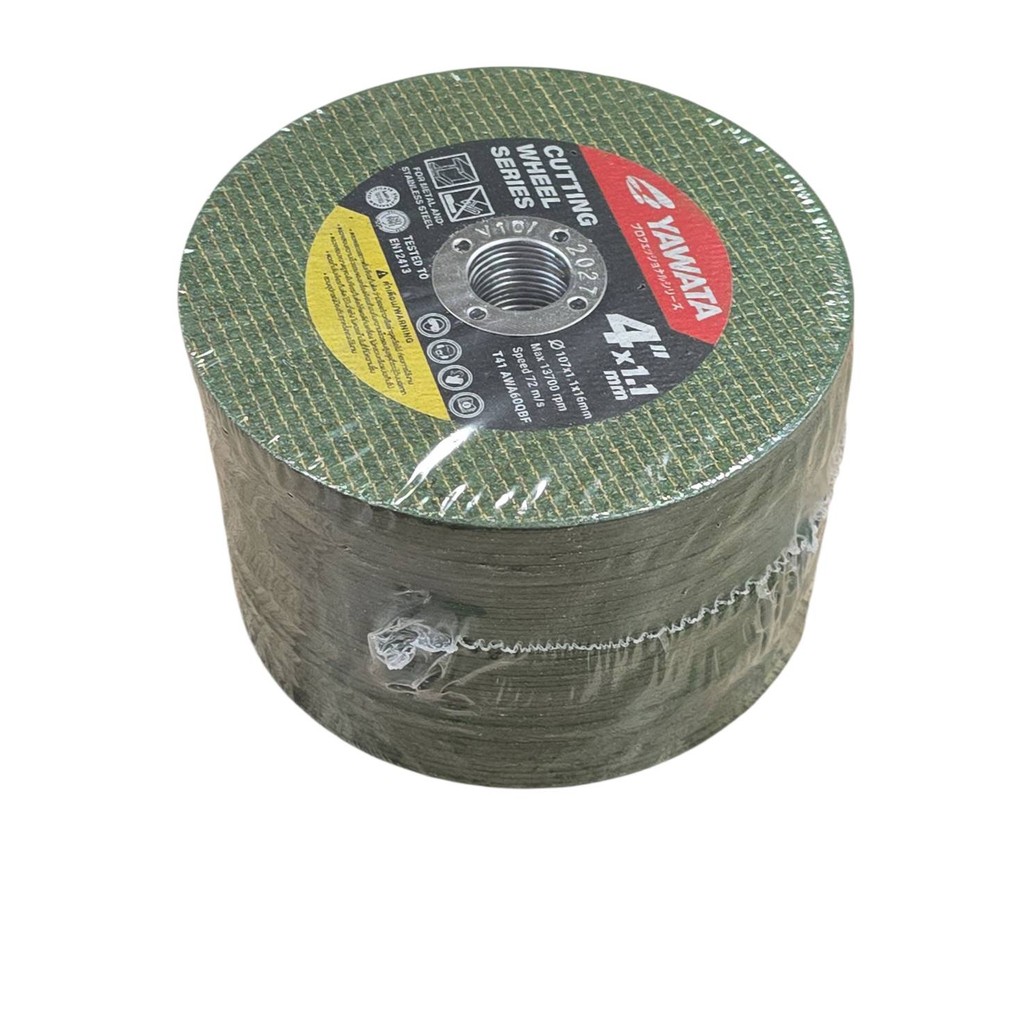 ํํYAWATA CUTTING WHEEL SERIES ใบตัดเหล็ก สเตนเลส ยาวาต้า ขนาด 4 นิ้ว (บางพิเศษ 1.1 มม.)